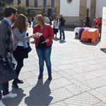 La plaza de la Herrería en Pontevedra escenario de una jornada informativa