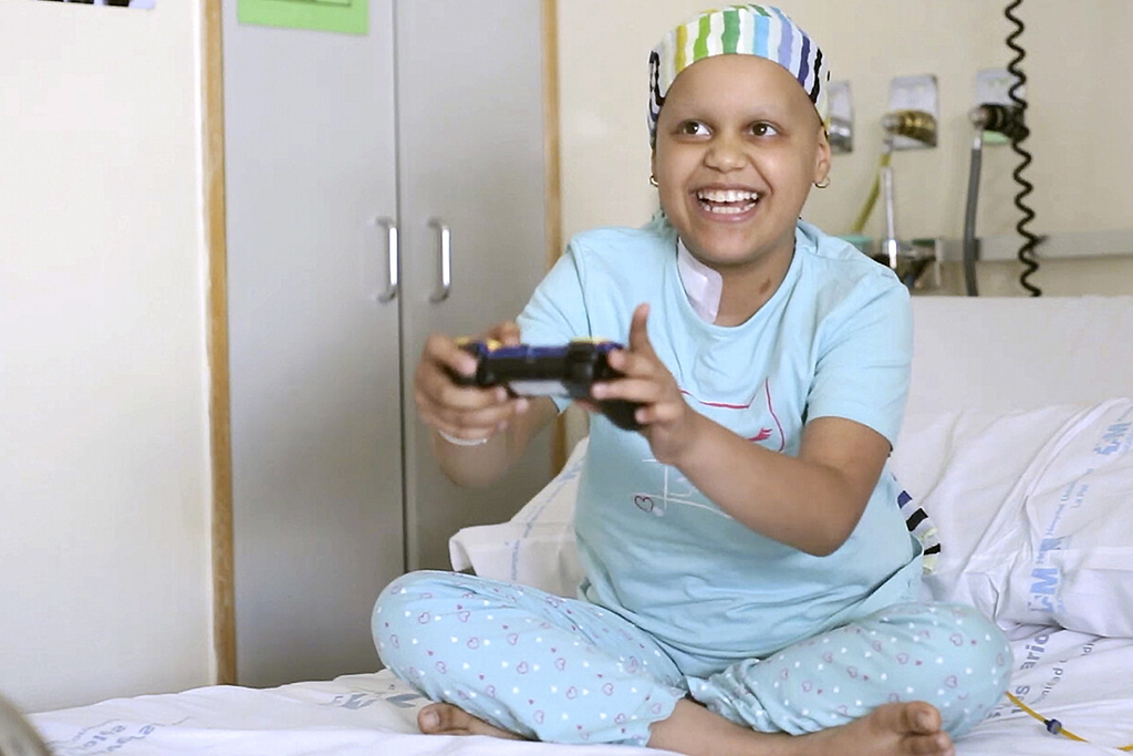 La quimio jugando se pasa volando.